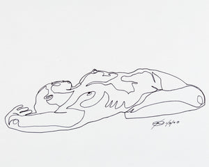 "Relaxation" - Original Ink Drawing